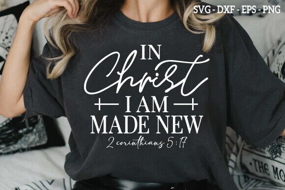 Bible Verse SVG & Christ Graphics for T-Shirt Designs