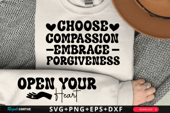 Compassion Embrace Sleeve Graphics for T-Shirt Designs