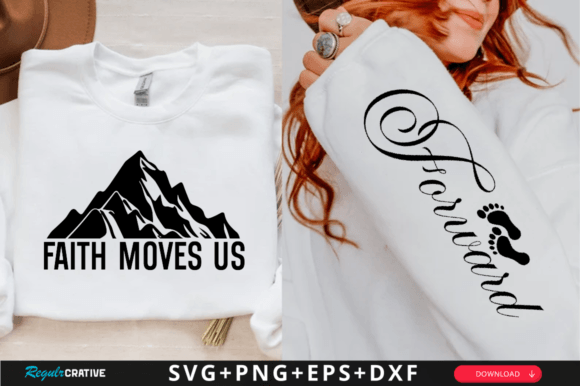 Faith Moves Us Sleeve: T-Shirt Graphics