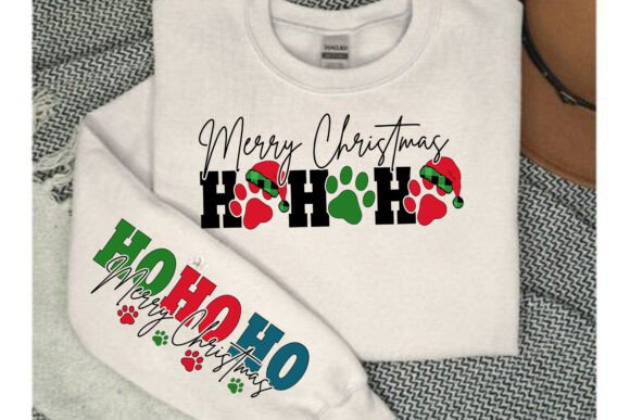 Merry Christmas HOHOHO Pattern: Graphics & T-Shirt Designs
