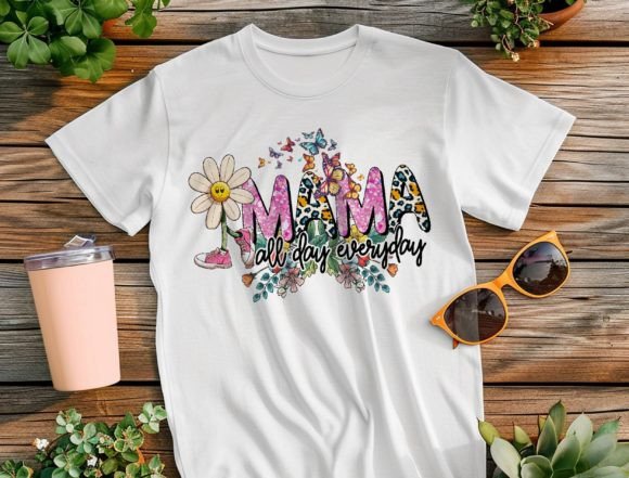 Mother's Day Floral Graphics for T-Shirt Designs